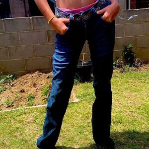 Miss Vivi vintage Y2K Embroidered jeans size 26